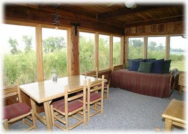 The day bed on the front porch