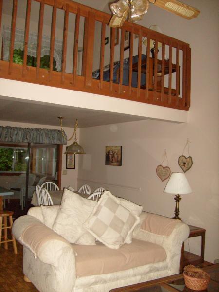 View of loft area from family room.