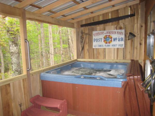 Big six person hot tub 