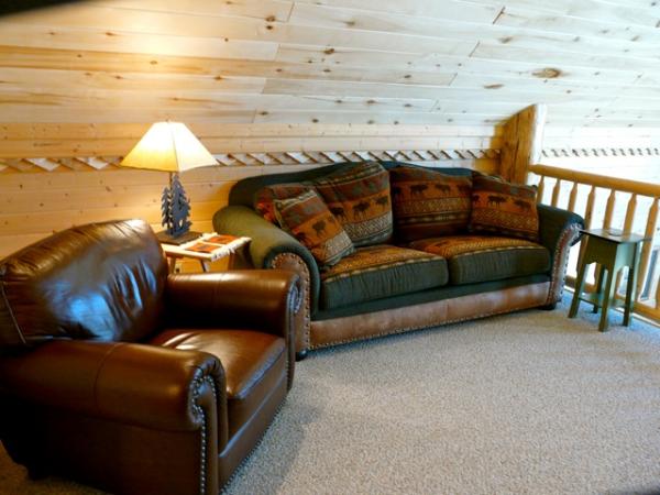 Loft has second TV and sleeper couch