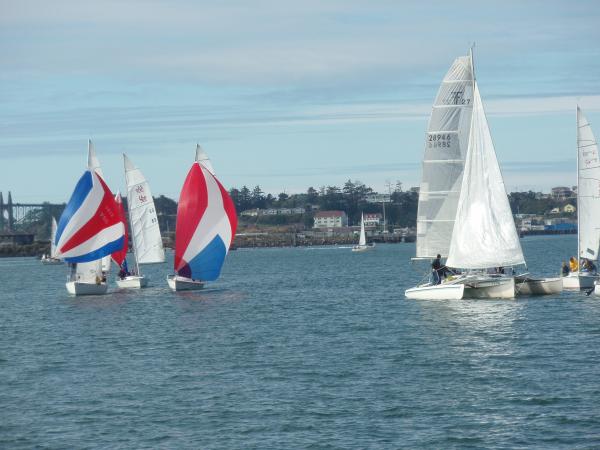 Watch the sailboats from your private balcony
