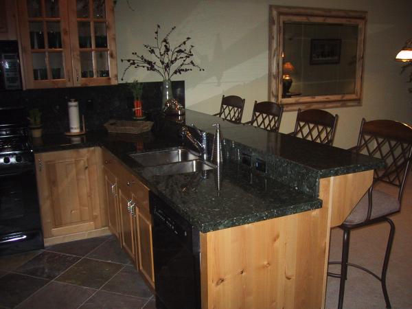 Granite Tops, Dimmed Lighting Throughout