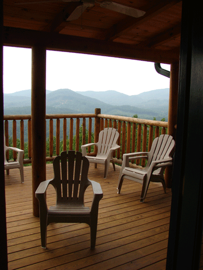 Looking outside from the Dining Room
