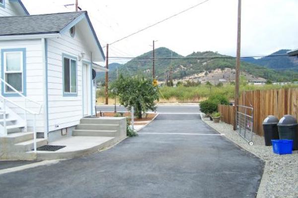 Our driveway facing Gladiola Drive