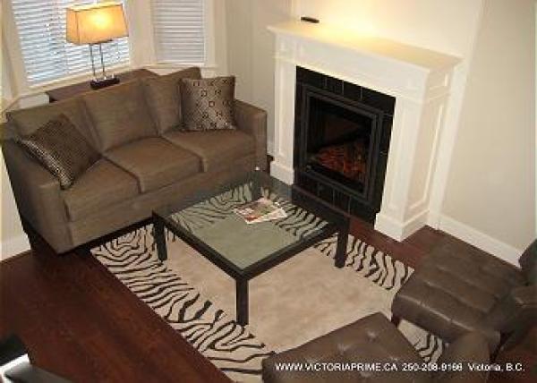 Living Room with Fireplace 