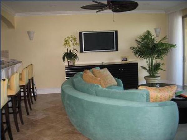 living room with a view