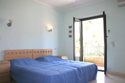 Bedroom with balcony