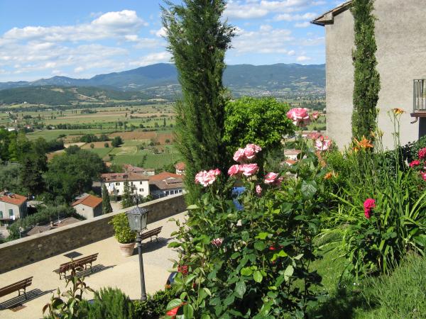 View of Tiber Valley from Anghiari Boardwalk