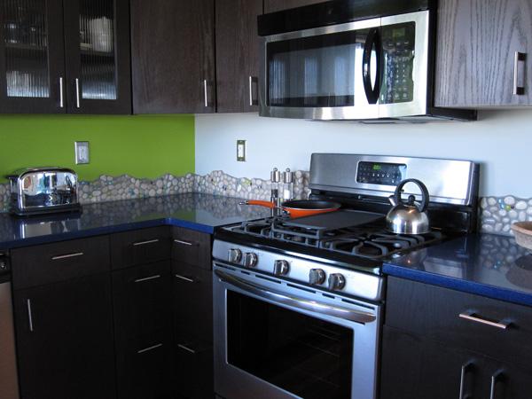 Modern kitchen with full size appliances