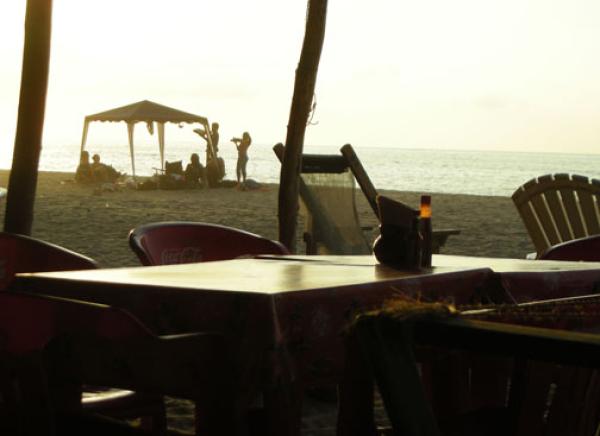 Sunset on San Pancho's beach