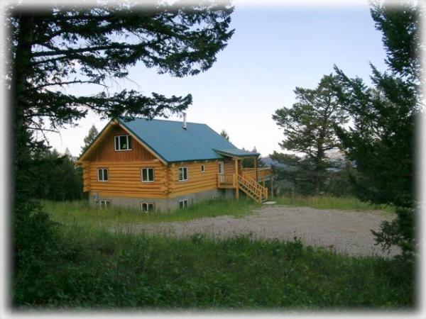From the hillside above the home