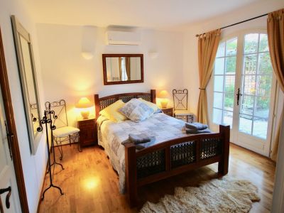 Bedroom with French windows