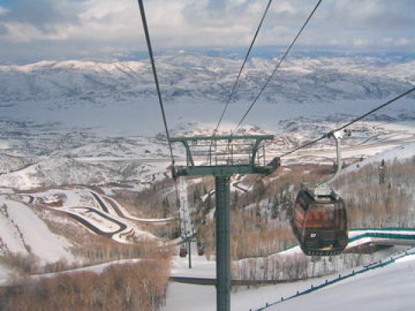 View Fox Bay from Deer Valley Jordanelle Gondola