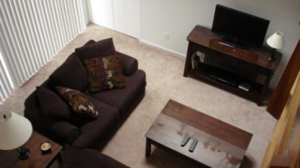 Living Room View from Open Staircase