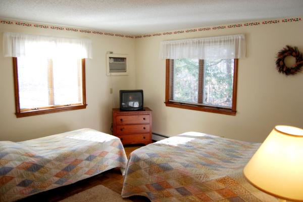 Main Level Bedroom 4 with 1 twin and 1 double bed