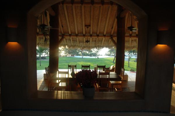 view from dining area