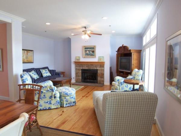  Main Floor Living Room with Fireplace