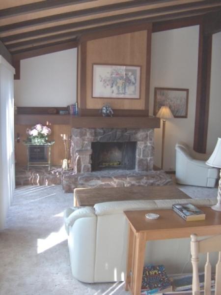 Sofa with Fire Place