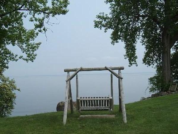 Looking East Vermont Shore 2 Miles Distant