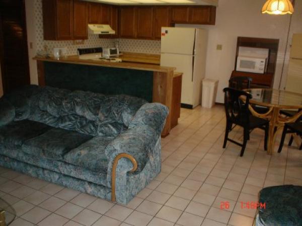 Living Room with View of Kitchen and Dining Area