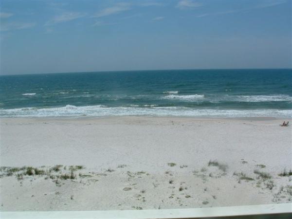 View of the Gulf from the master bedroom balcony