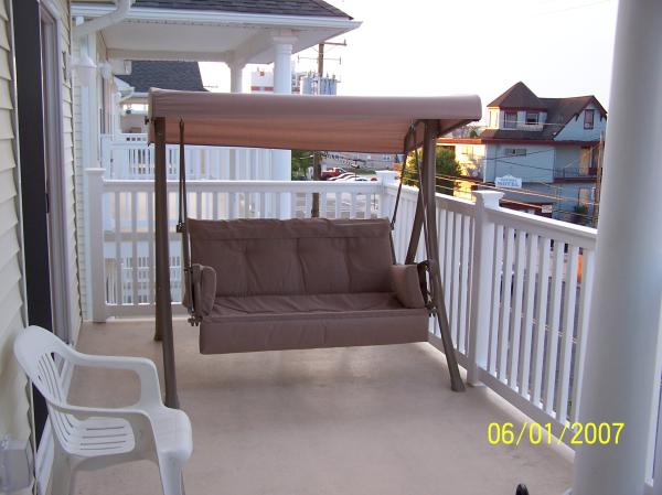 Relax on the deck swing