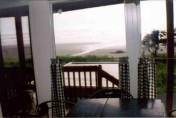 View from lower unit kitchen