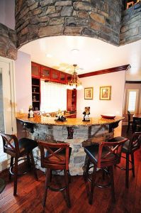 Las Vegas Mini Castle bar with wine fridge