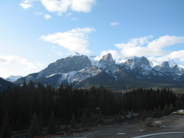 Great mountain views and sunlight
