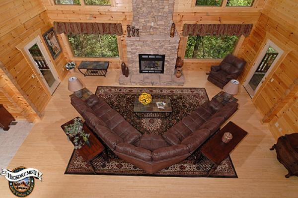View of Living Room from Upper Level