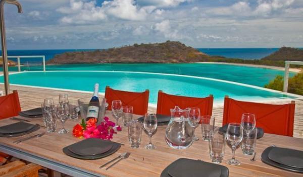 Diner Table with Pool View