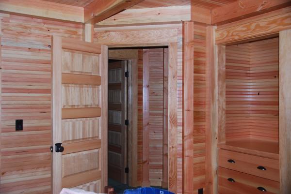 All wood finishing throughout home