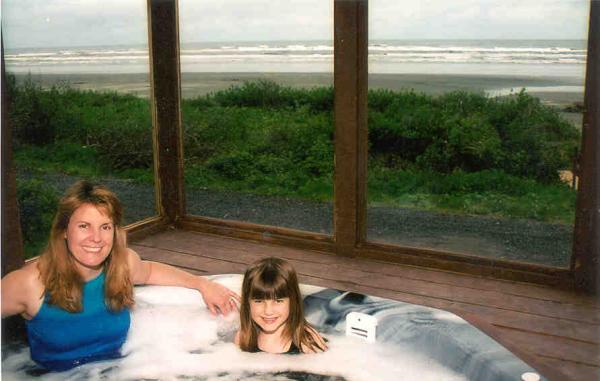 View from hot tub