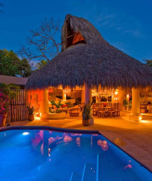 Night View of Private Pool