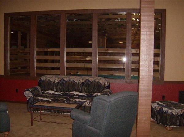 Sitting Area outside hot tubs