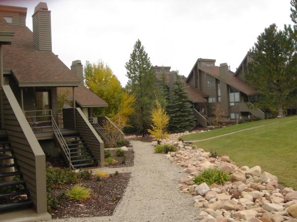 Exterior of Condo with Path to Ski Lift
