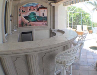 Villa Buena Vista poolside bar