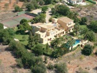 Aerial view of villa