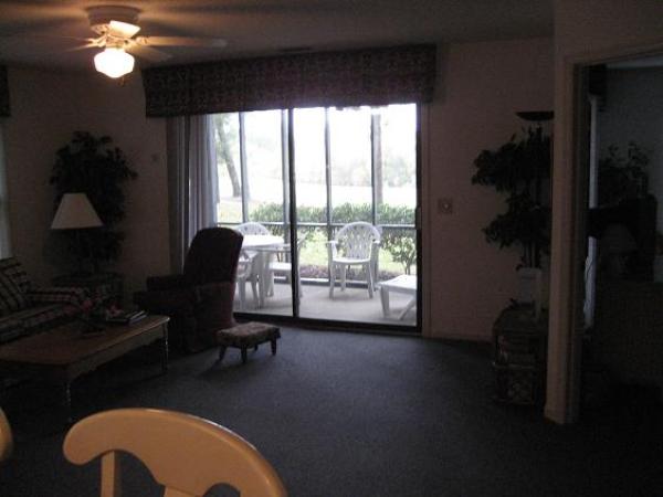 Living room and patio