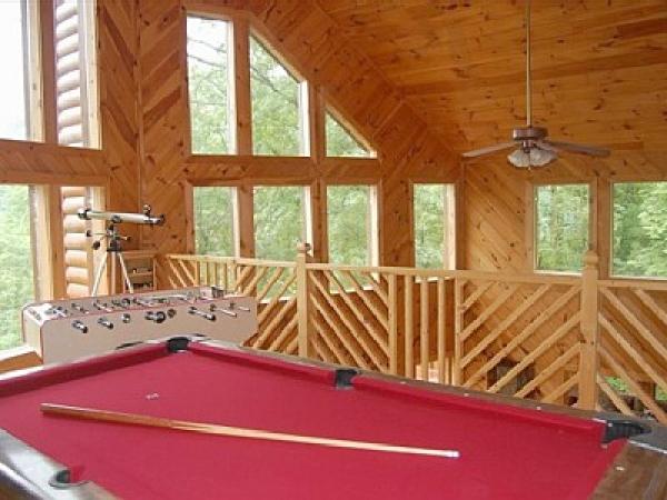 Loft with Pool Table and Foosball