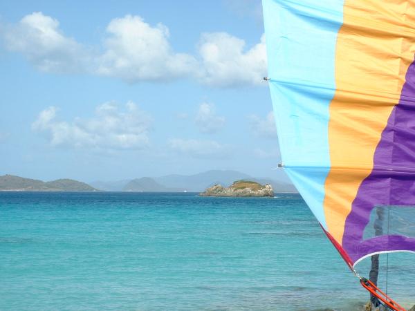 Wind Surfing at Sapphire Beach