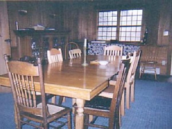 Dining room great for sit down dinners.