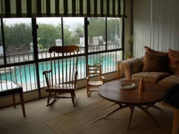 Living Area Overlooking the Pool