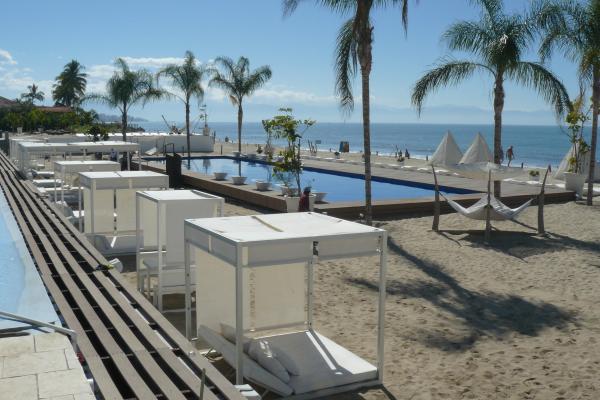 Beach and beach pool