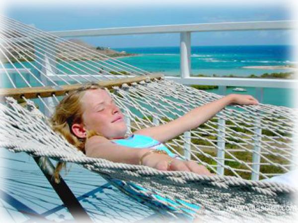 Relax for hours in the hammock