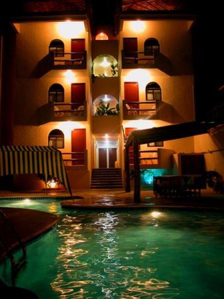 Condos at night