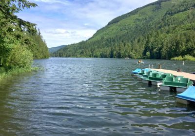 Silver Lake pedal boat dock