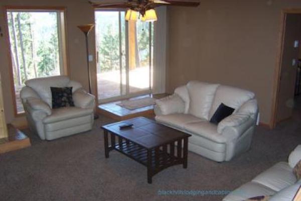 lower level walkout to hot tub deck