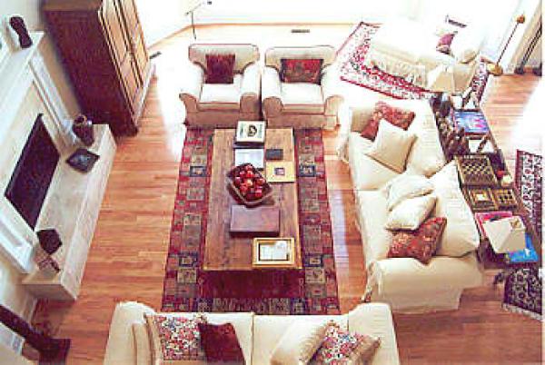 Top view of wonderful main great room seating.