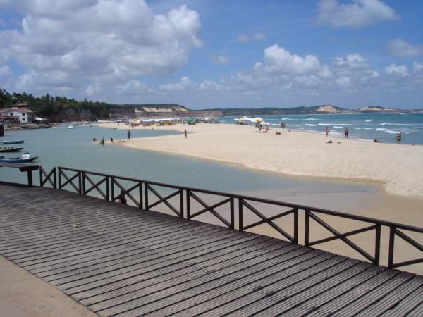 Beach in front of the house
